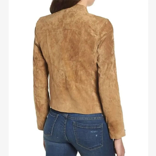 Dead To Me Linda Cardellini Suede Leather Jacket