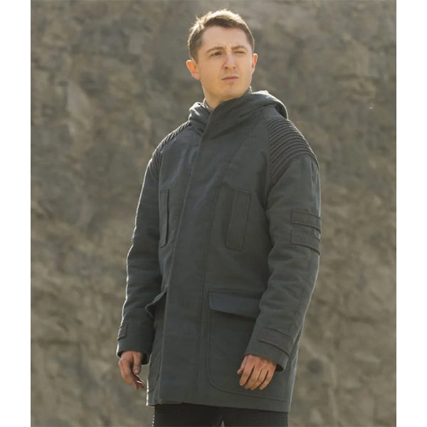 Halo Ryan Mcparland Grey Hooded Coat