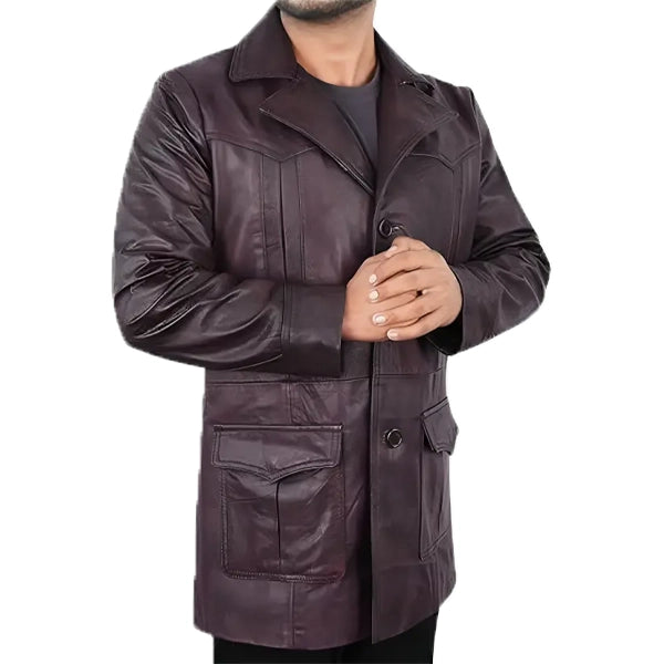 Red One Chris Evans Leather Jacket